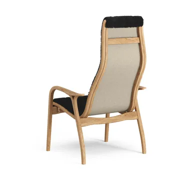 Lamino armchair - Sheepskin black-oiled oak - Swedese