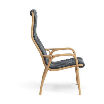 Lamino armchair - Sheepskin Charcoal-oiled oak - Swedese