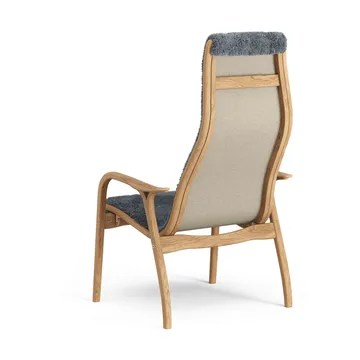 Lamino armchair - Sheepskin Charcoal-oiled oak - Swedese