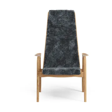 Lamino armchair - Sheepskin Charcoal-oiled oak - Swedese