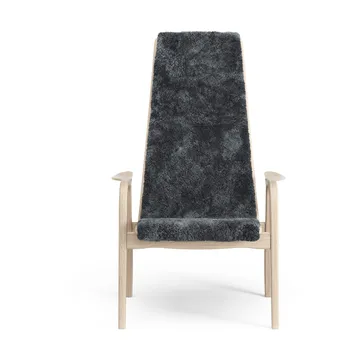Lamino armchair - Sheepskin Charcoal-white pigmented oak - Swedese