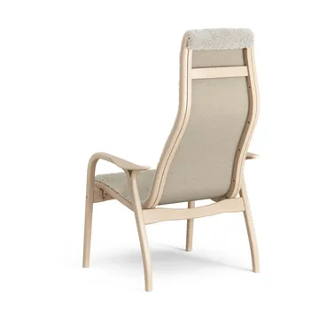 Lamino armchair - Sheepskin Moonlight-lacquered beech - Swedese