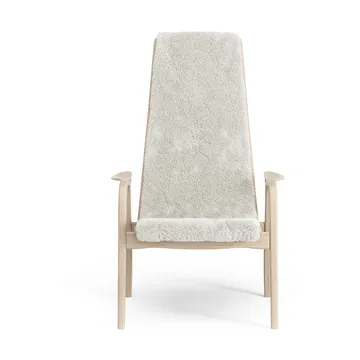 Lamino armchair - Sheepskin Off white-white pigmented oak - Swedese