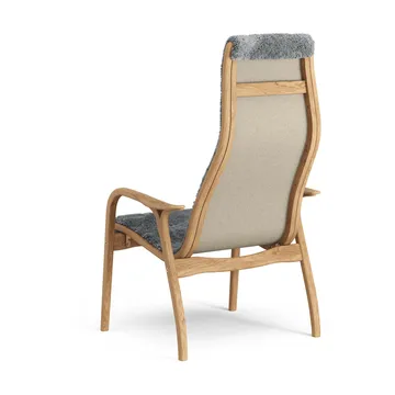 Lamino armchair - Sheepskin Scandinavian grey-oiled oak - Swedese