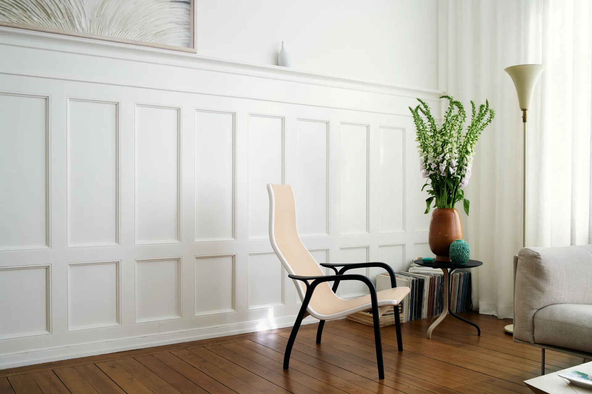 Lamino Duality easy chair, Black washed Swedese