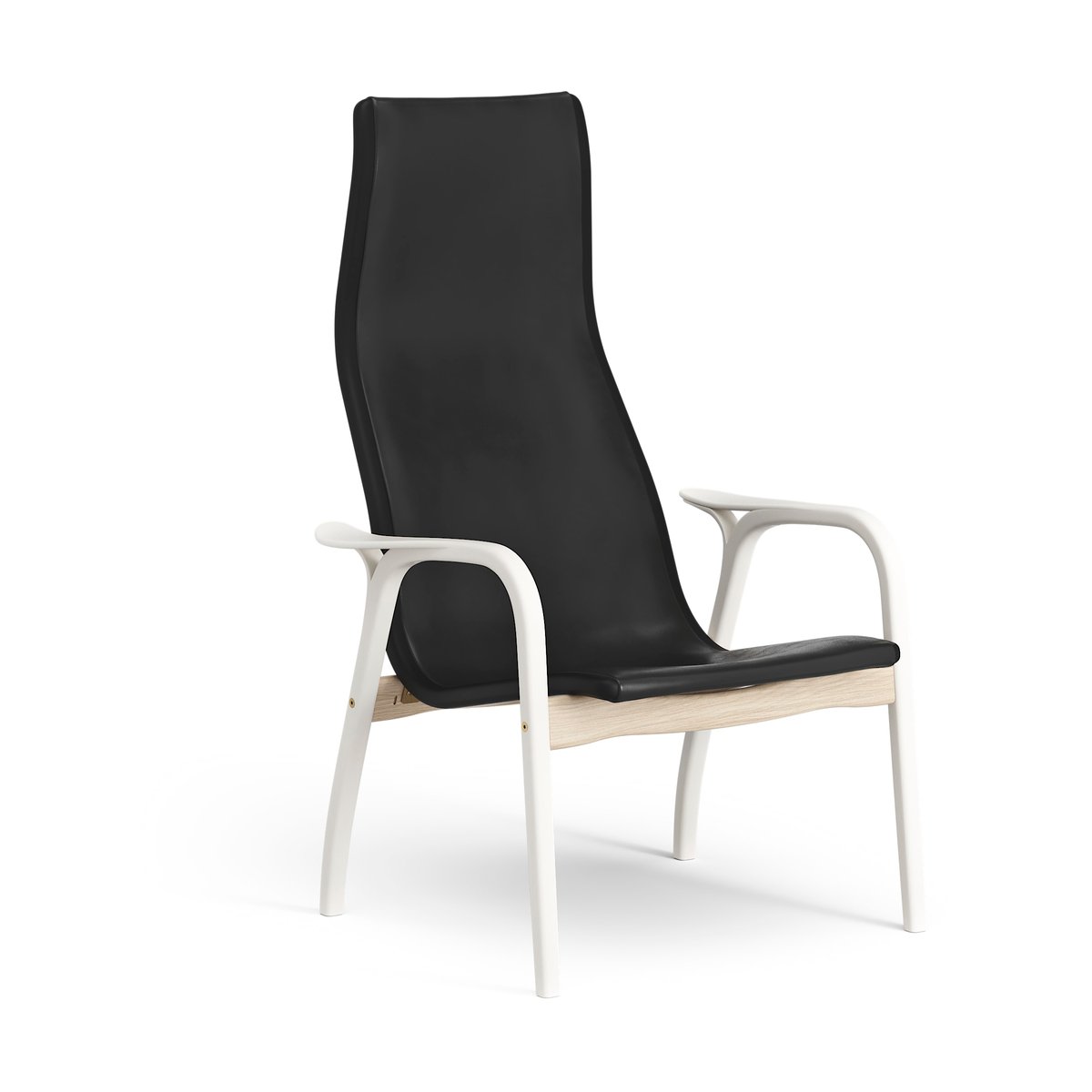 Swedese Lamino Duality easy chair White washed | Scandinavian Design | Armchairs & footstools | Black