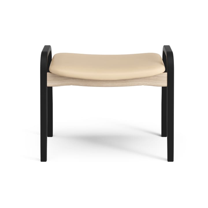 Lamino Duality fotstool, Black washed Swedese