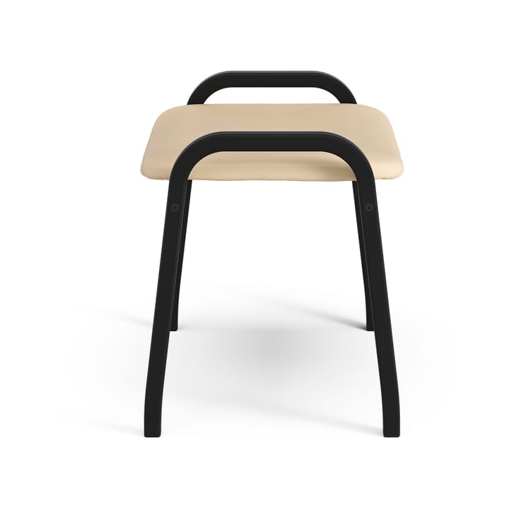 Lamino Duality fotstool, Black washed Swedese