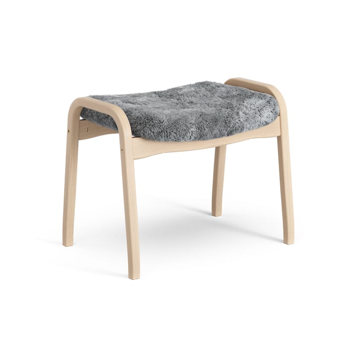 Lamino foot stool laquered beech/sheep skin - Scandinavian Grey (grey) - Swedese