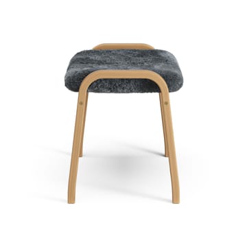 Lamino foot stool oiled oak/sheep skin - Charcoal (dark grey) - Swedese