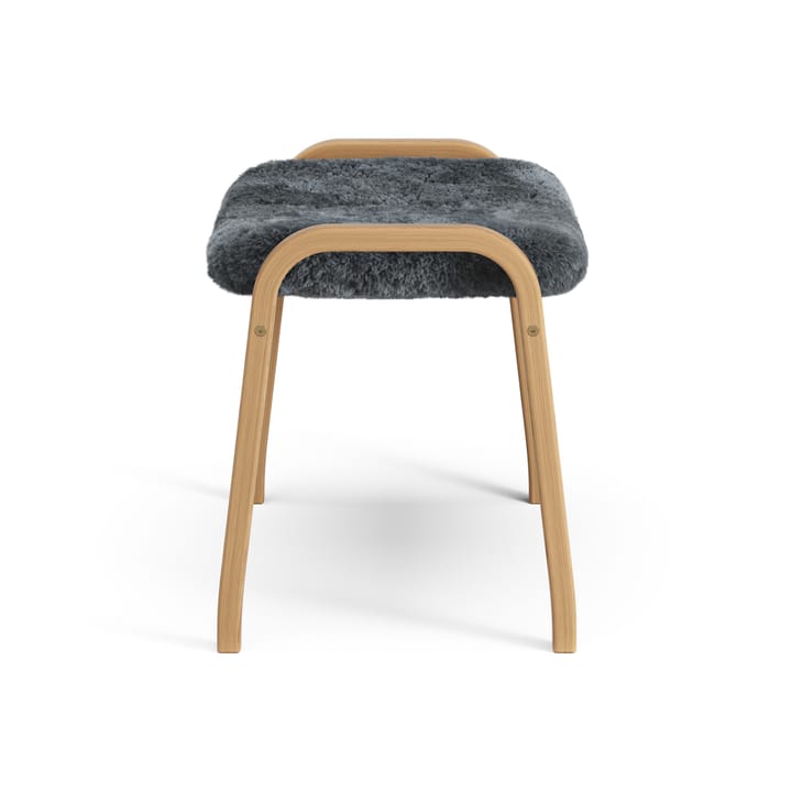 Lamino foot stool oiled oak/sheep skin - Charcoal (dark grey) - Swedese