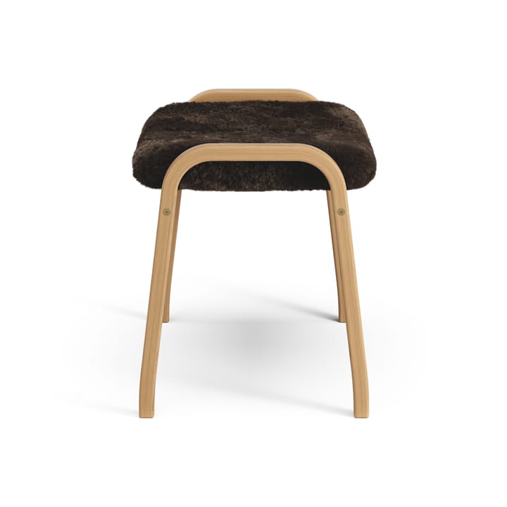 Lamino foot stool oiled oak/sheep skin - Espresso (brown) - Swedese