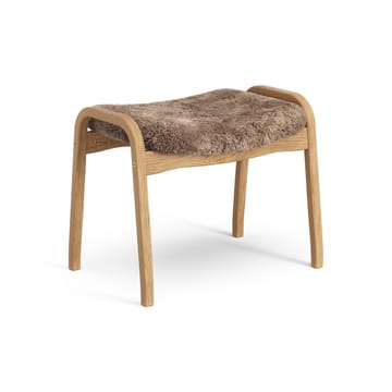 Lamino foot stool oiled oak/sheep skin - Sahara (nougat brown) - Swedese