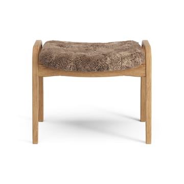 Lamino foot stool oiled oak/sheep skin - Sahara (nougat brown) - Swedese