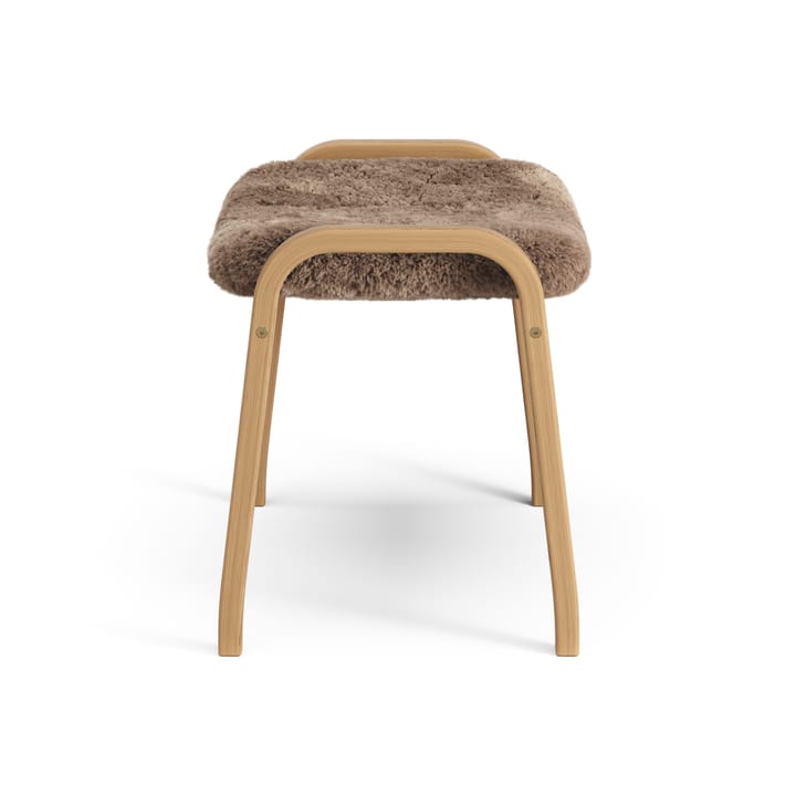 Lamino foot stool oiled oak/sheep skin - Sahara (nougat brown) - Swedese
