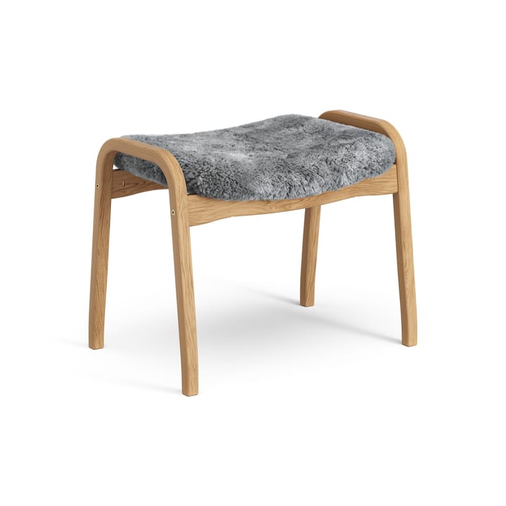 Lamino foot stool oiled oak/sheep skin - Scandinavian Grey (grey) - Swedese