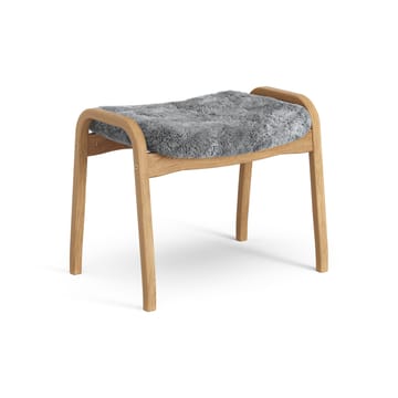 Lamino foot stool oiled oak/sheep skin - Scandinavian Grey (grey) - Swedese