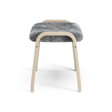 Lamino foot stool white pigmented oak/sheep skin - Scandinavian Grey (grey) - Swedese