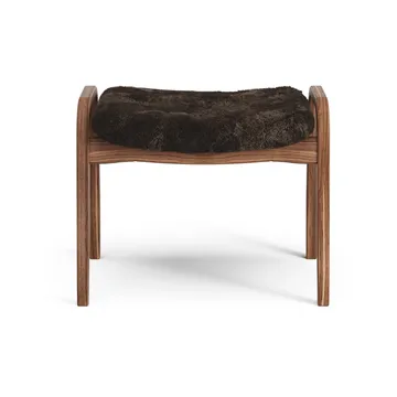 Lamino footstool - Sheepskin Espresso-oiled walnut - Swedese