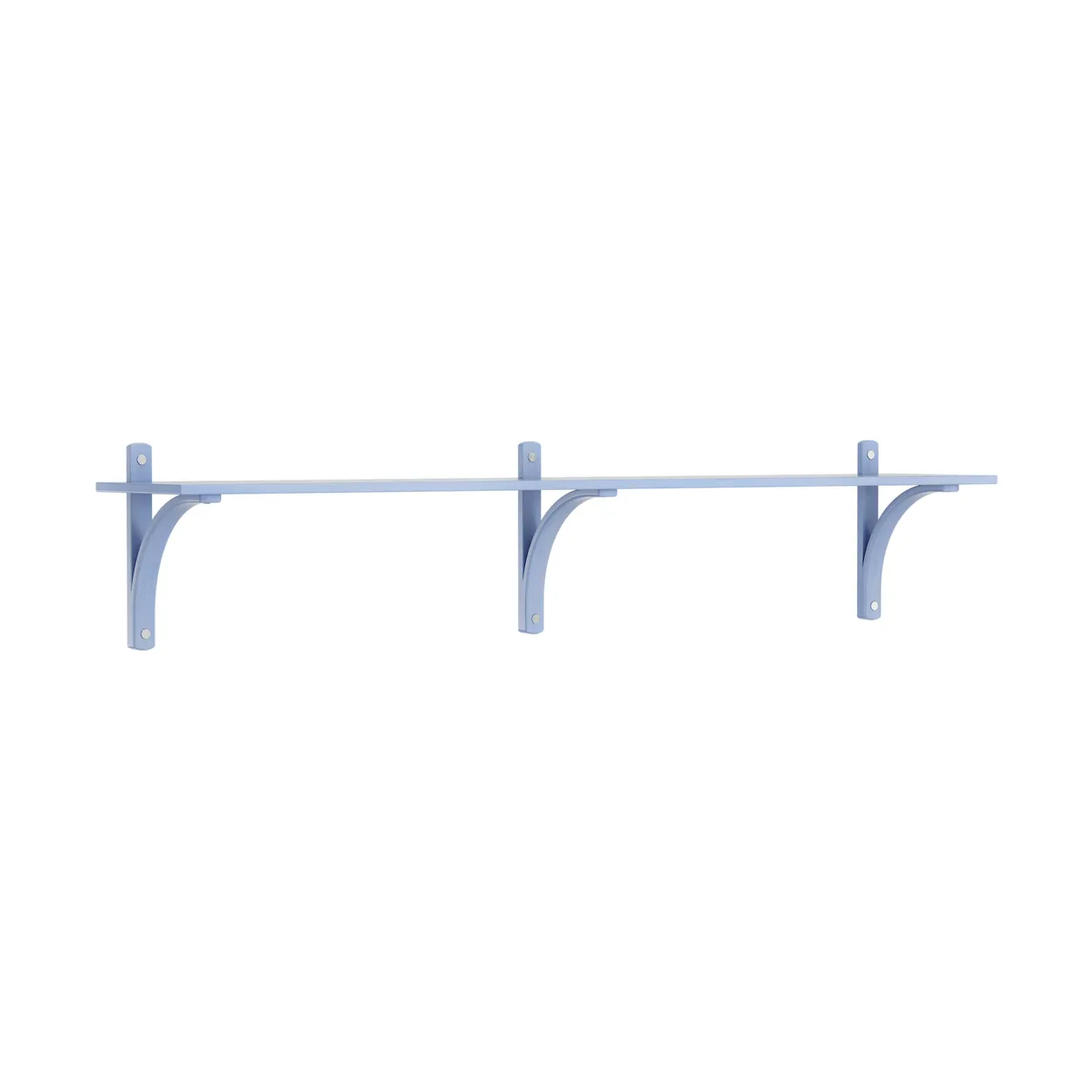 Swedese Levi shelf 1 shelf level ILKE Blue-aluminium, 180 cm