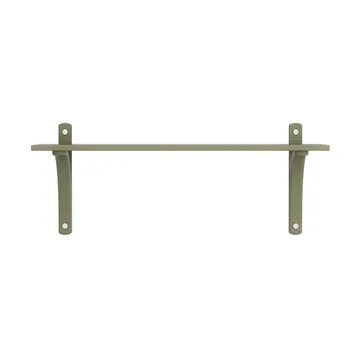 Levi shelf 1 shelf level - Moss green-aluminium, 90 cm - Swedese