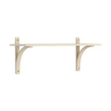 Levi shelf 1 shelf level - Natural lacquered ash-aluminium, 90 cm - Swedese