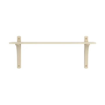 Levi shelf 1 shelf level - Natural lacquered ash-brass, 90 cm - Swedese