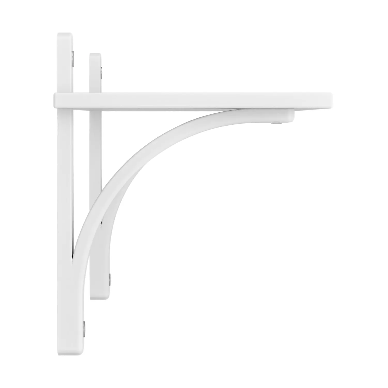 Levi shelf 1 shelf level, White lacquered ash-aluminium, 90 cm Swedese