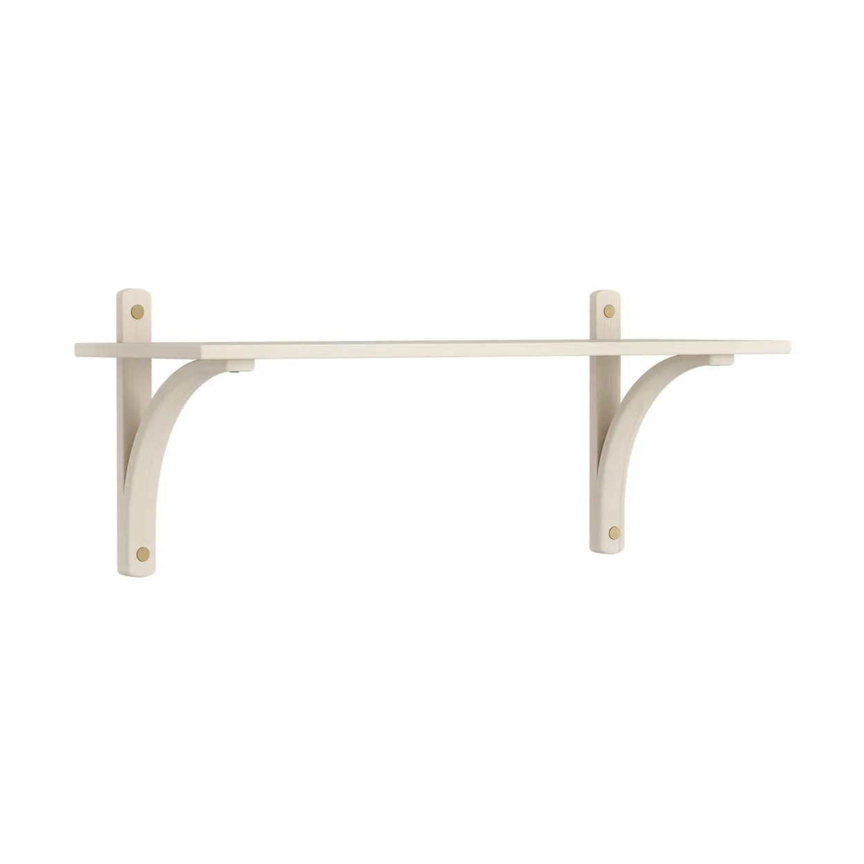 Swedese Levi shelf 1 shelf level White pigmented ash-brass, 90 cm