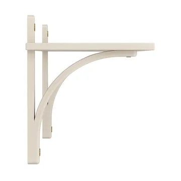 Levi shelf 1 shelf level - White pigmented ash-brass, 90 cm - Swedese