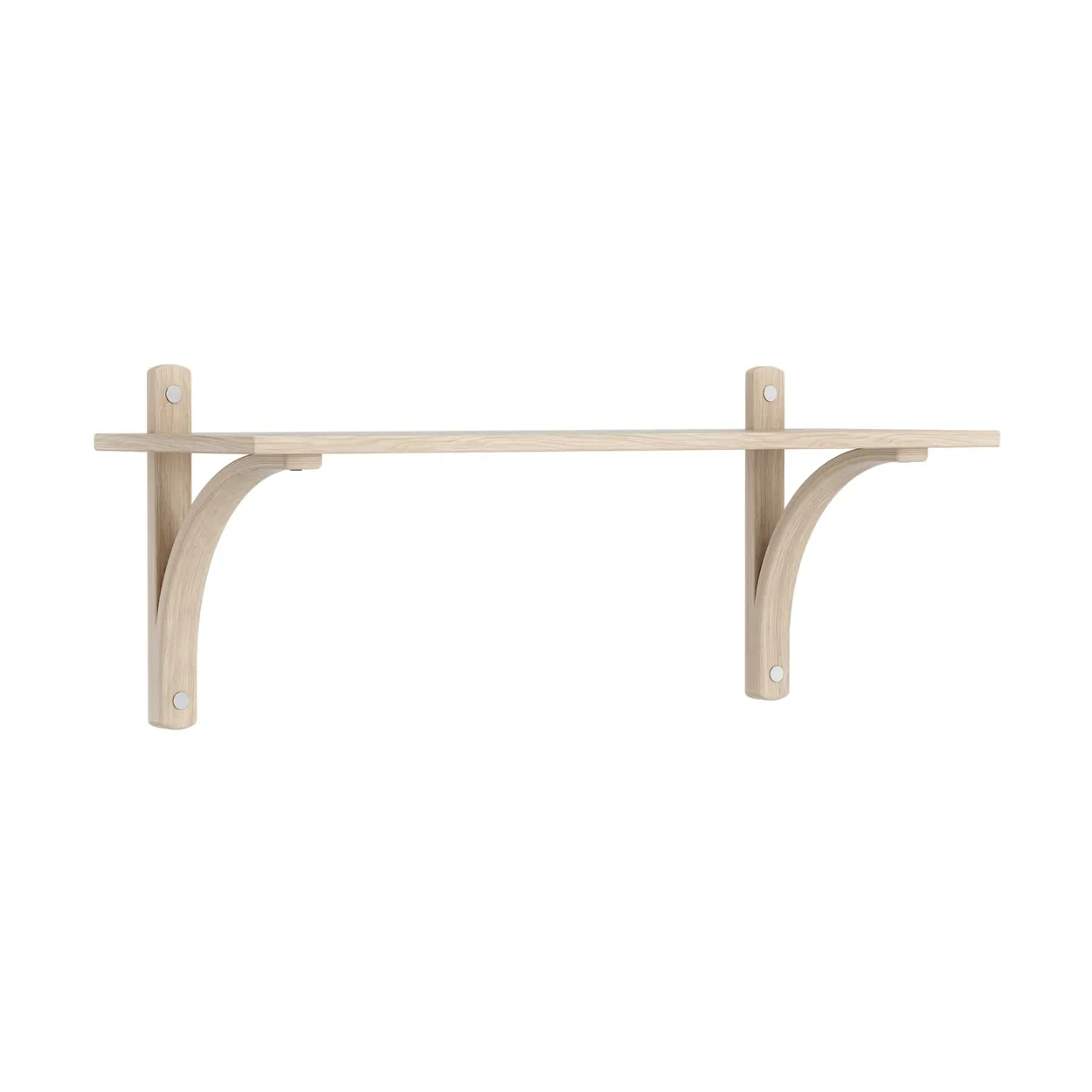 Swedese Levi shelf 1 shelf level White-pigmented oak-aluminum, 90 cm