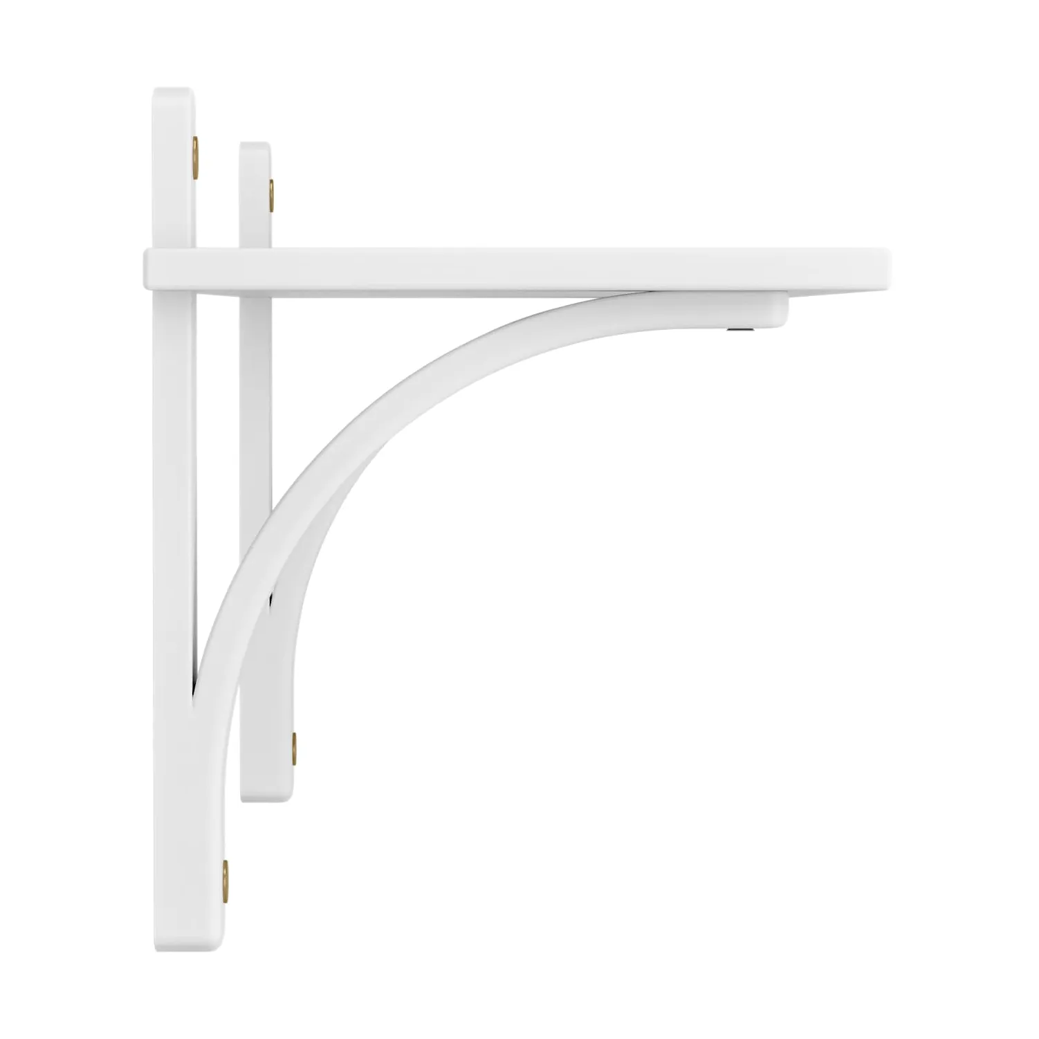 Levi shelf 1 shelf level, White-stained ash-brass, 90 cm Swedese