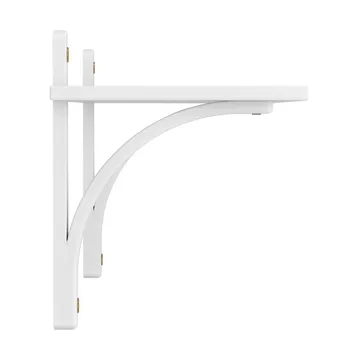 Levi shelf 1 shelf level - White-stained ash-brass, 90 cm - Swedese