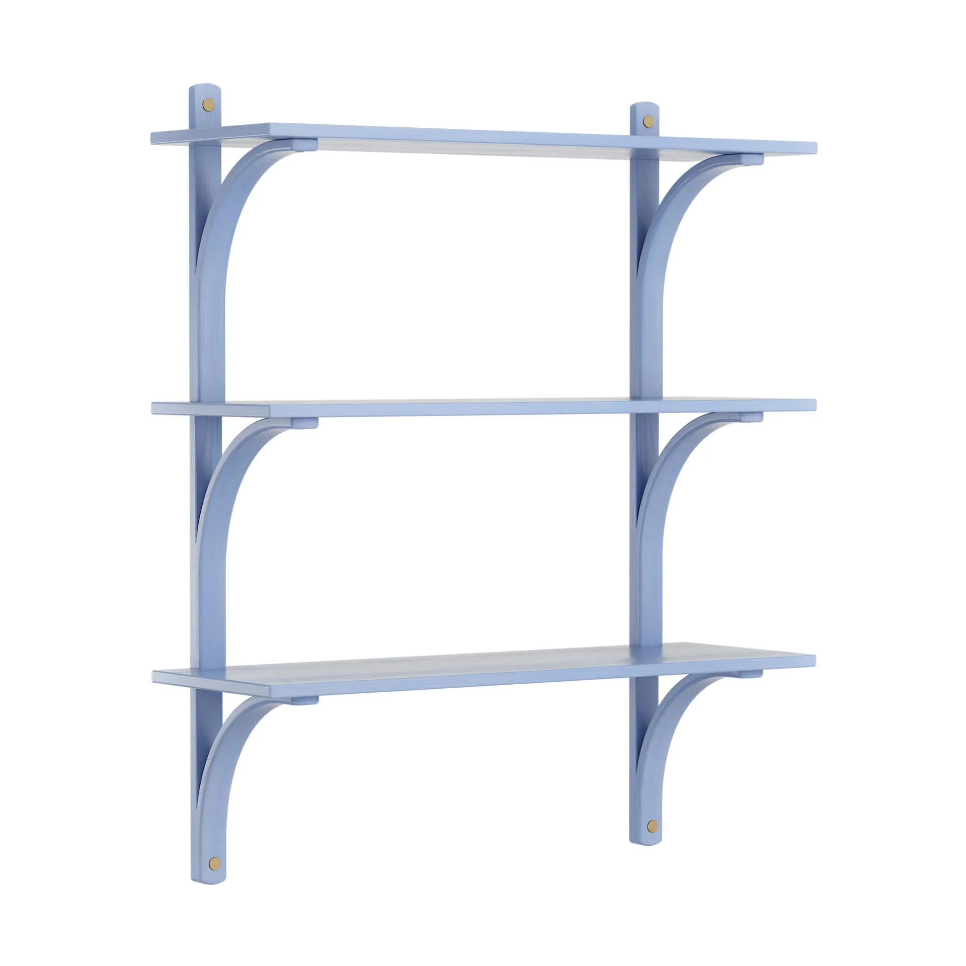 Levi shelf 3 shelves, ILKE Blue-brass, 90 cm Swedese