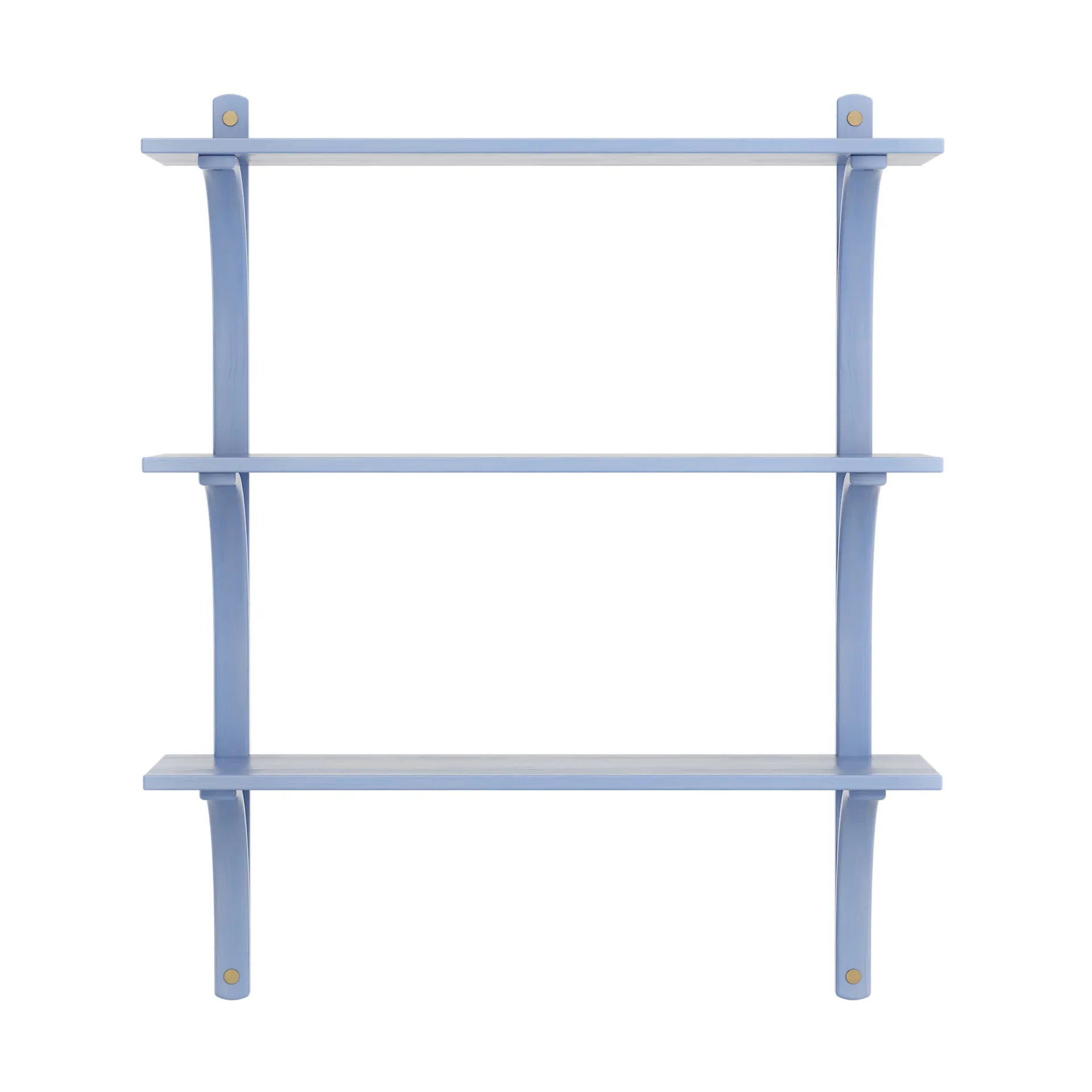 Levi shelf 3 shelves, ILKE Blue-brass, 90 cm Swedese
