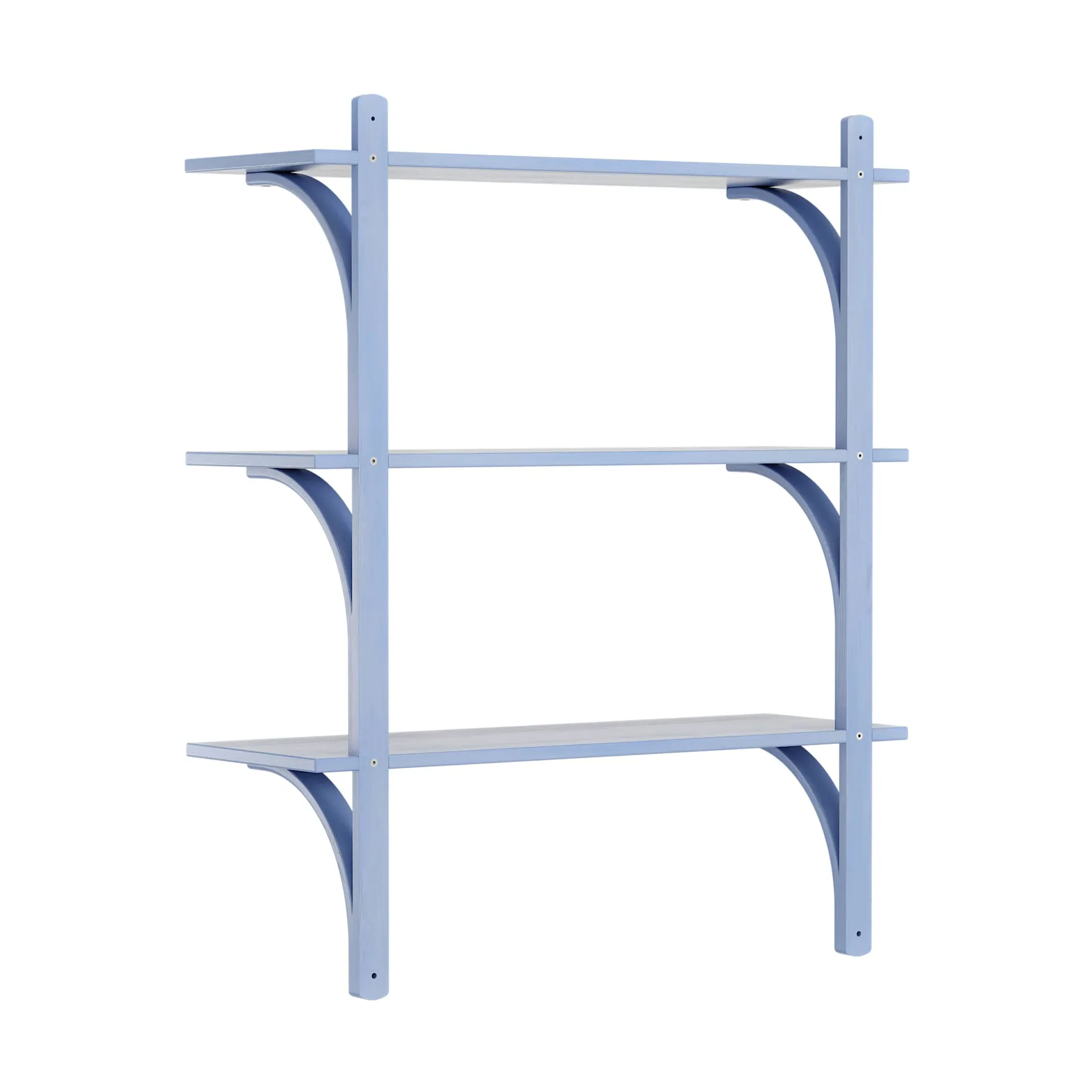 Levi shelf 3 shelves, ILKE Blue-brass, 90 cm Swedese