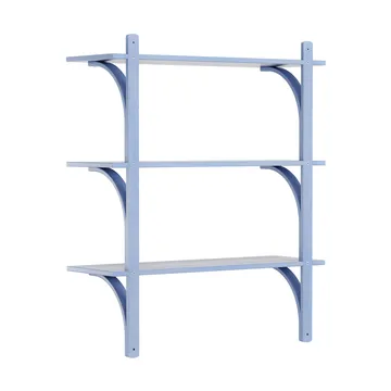 Levi shelf 3 shelves - ILKE Blue-brass, 90 cm - Swedese
