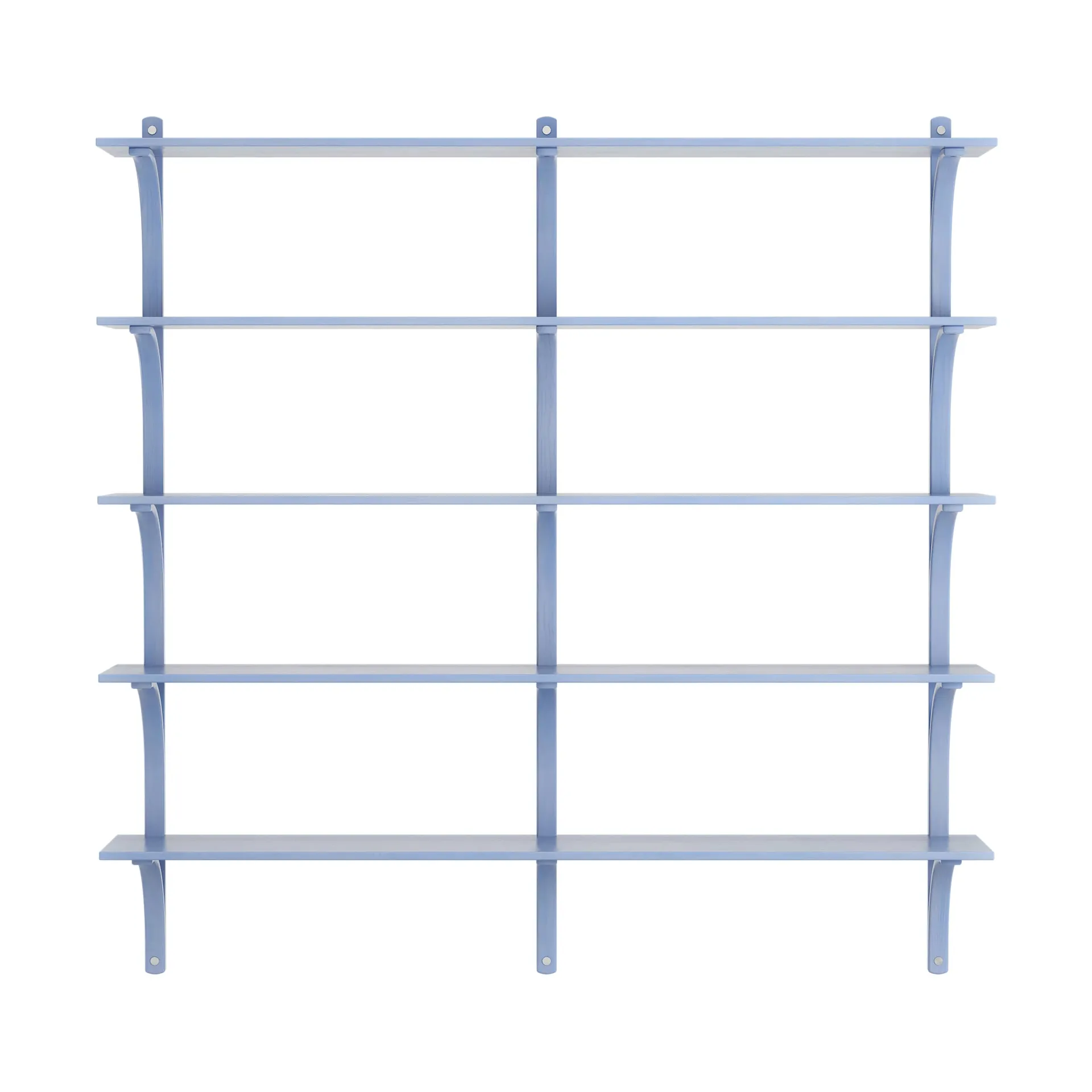 Levi shelf 5 shelves, ILKE Blue-aluminium, 180 cm Swedese