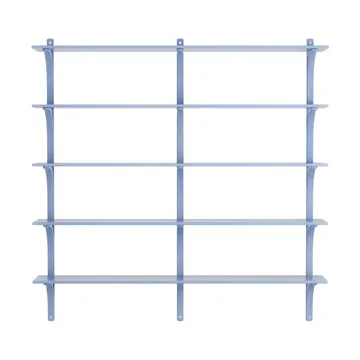 Levi shelf 5 shelves - ILKE Blue-aluminium, 180 cm - Swedese