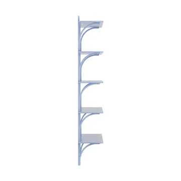 Levi shelf 5 shelves - ILKE Blue-aluminium, 90 cm - Swedese