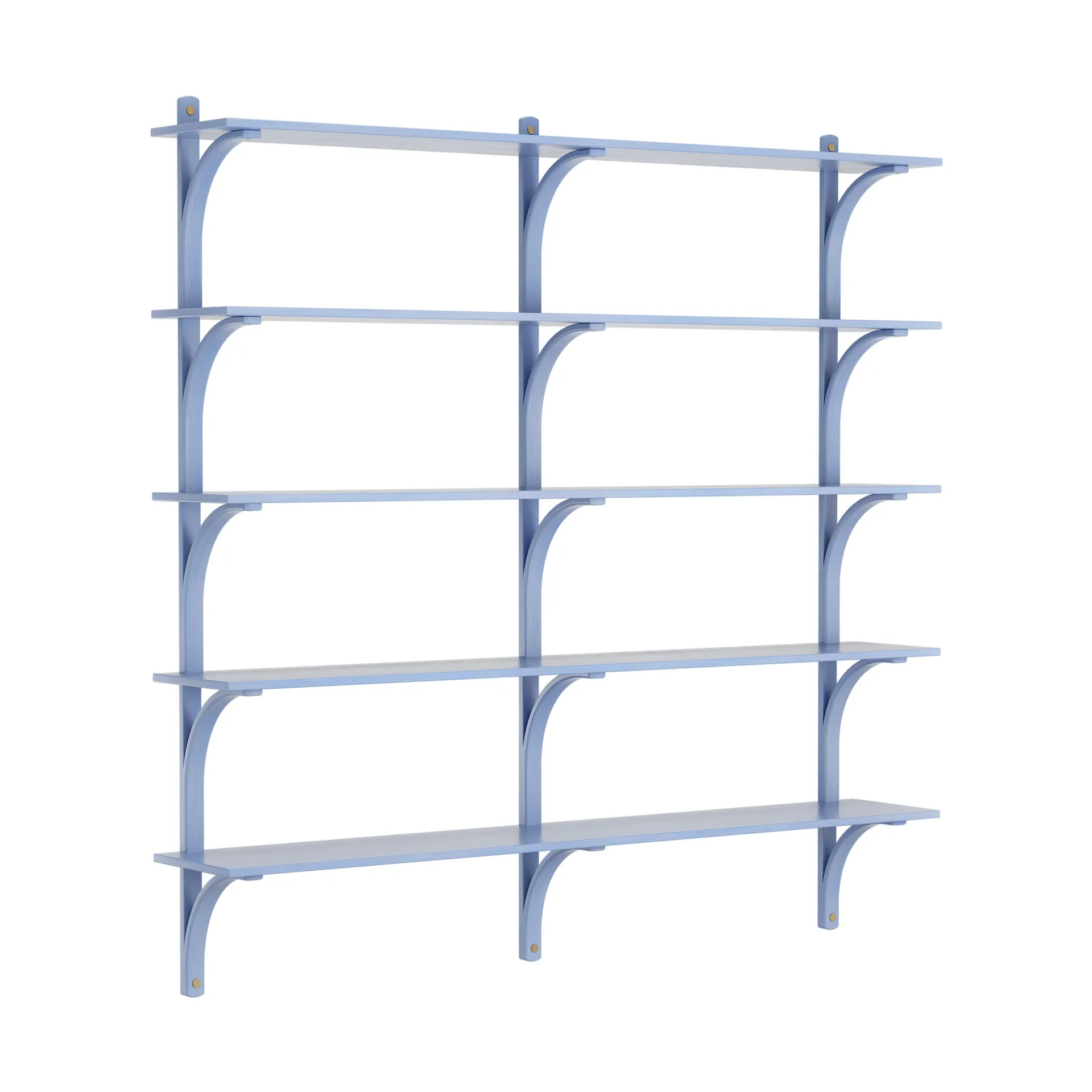Levi shelf 5 shelves, ILKE Blue-brass, 180 cm Swedese