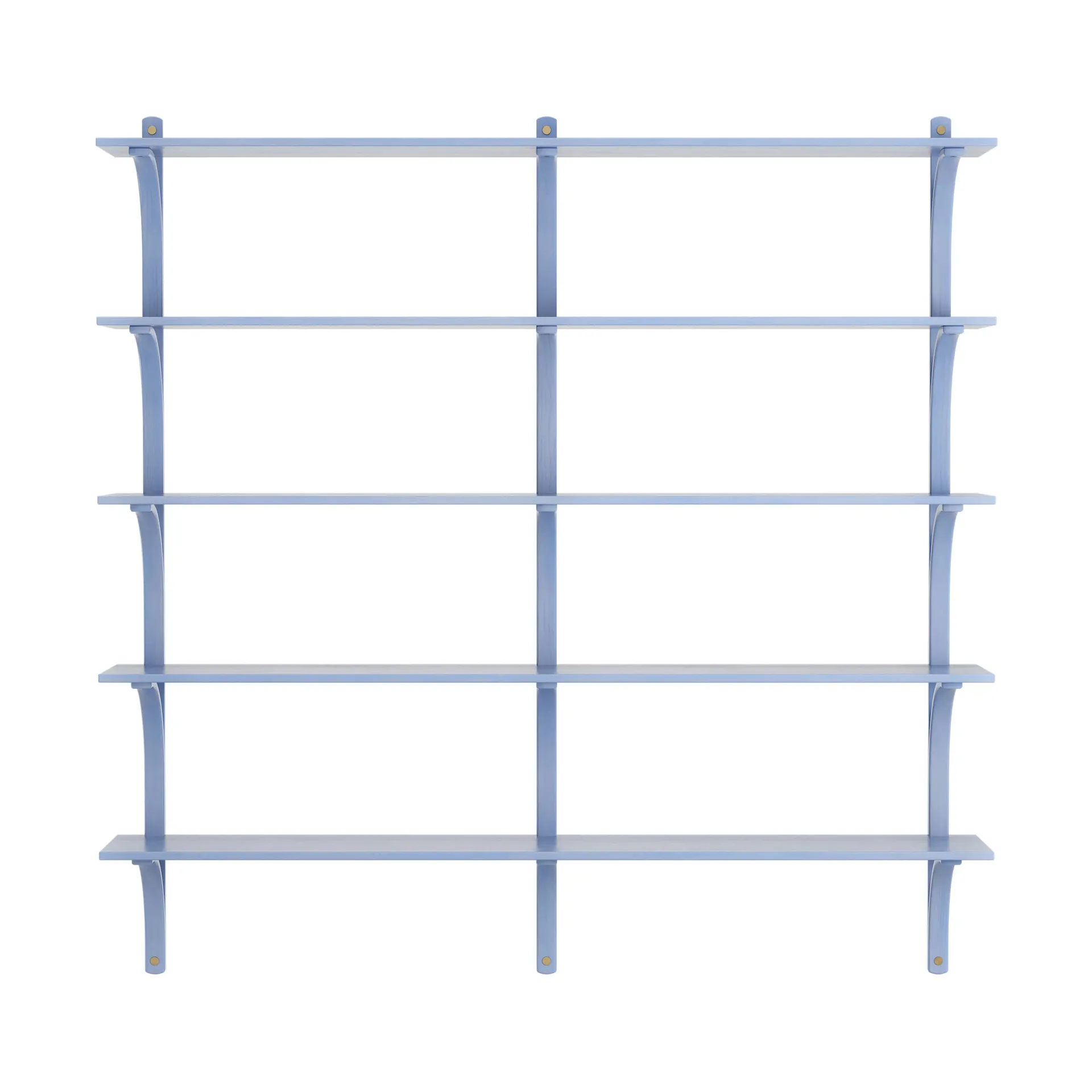 Levi shelf 5 shelves, ILKE Blue-brass, 180 cm Swedese