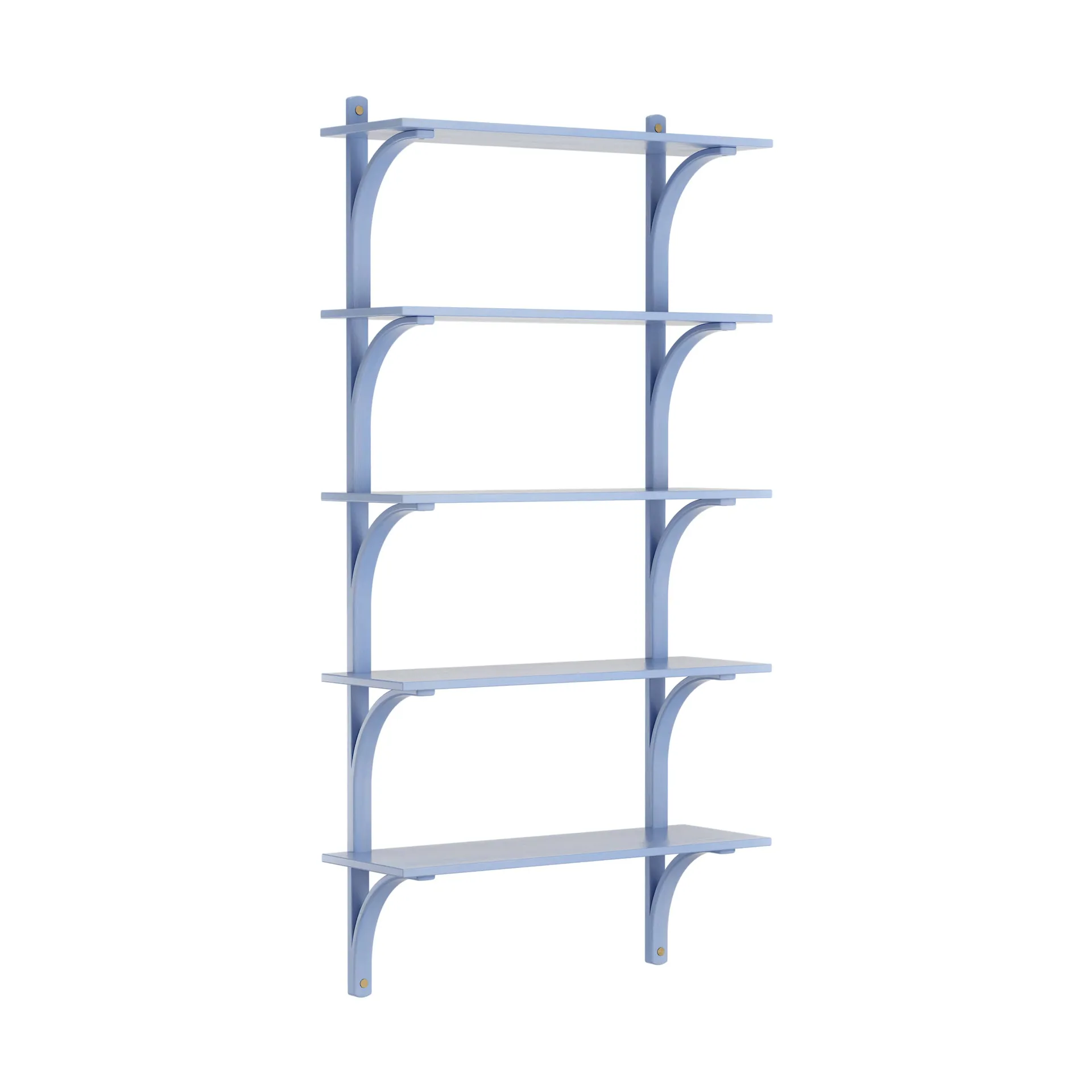 Levi shelf 5 shelves, ILKE Blue-brass, 90 cm Swedese