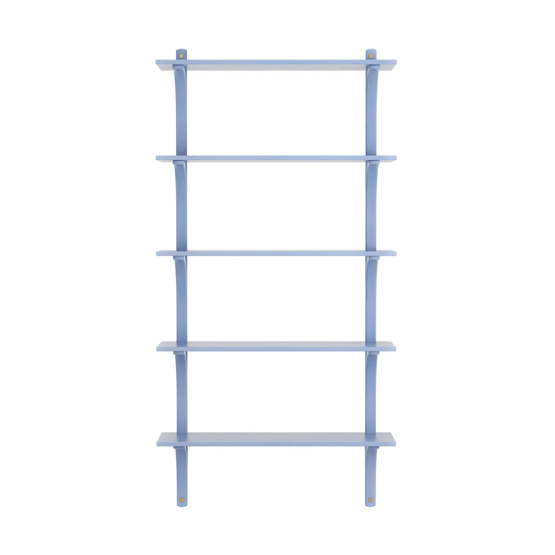 Levi shelf 5 shelves, ILKE Blue-brass, 90 cm Swedese