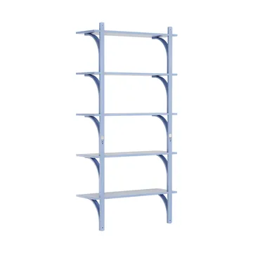 Levi shelf 5 shelves - ILKE Blue-brass, 90 cm - Swedese