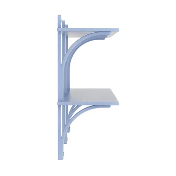 Levi shelf - Ilke blue-brass, 2 shelves, 180 cm - Swedese