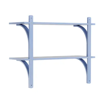 Levi shelf - Ilke blue-brass, 2 shelves, 90 cm - Swedese