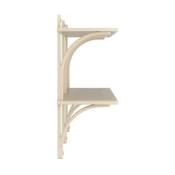 Levi shelf - Lacquered ash-brass, 2 shelves, 180 cm - Swedese