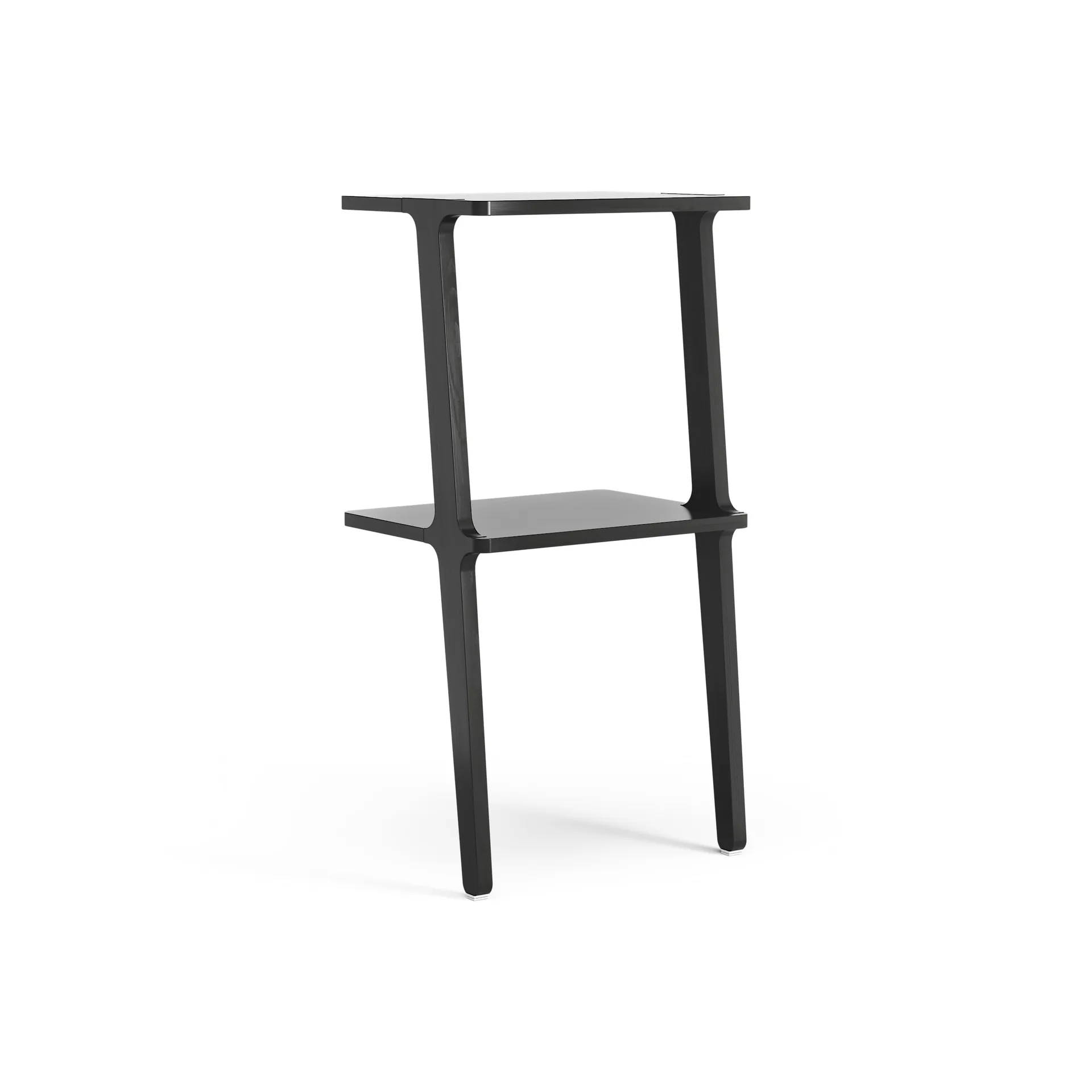 Libri shelf 2 shelf, Ash black glazed Swedese