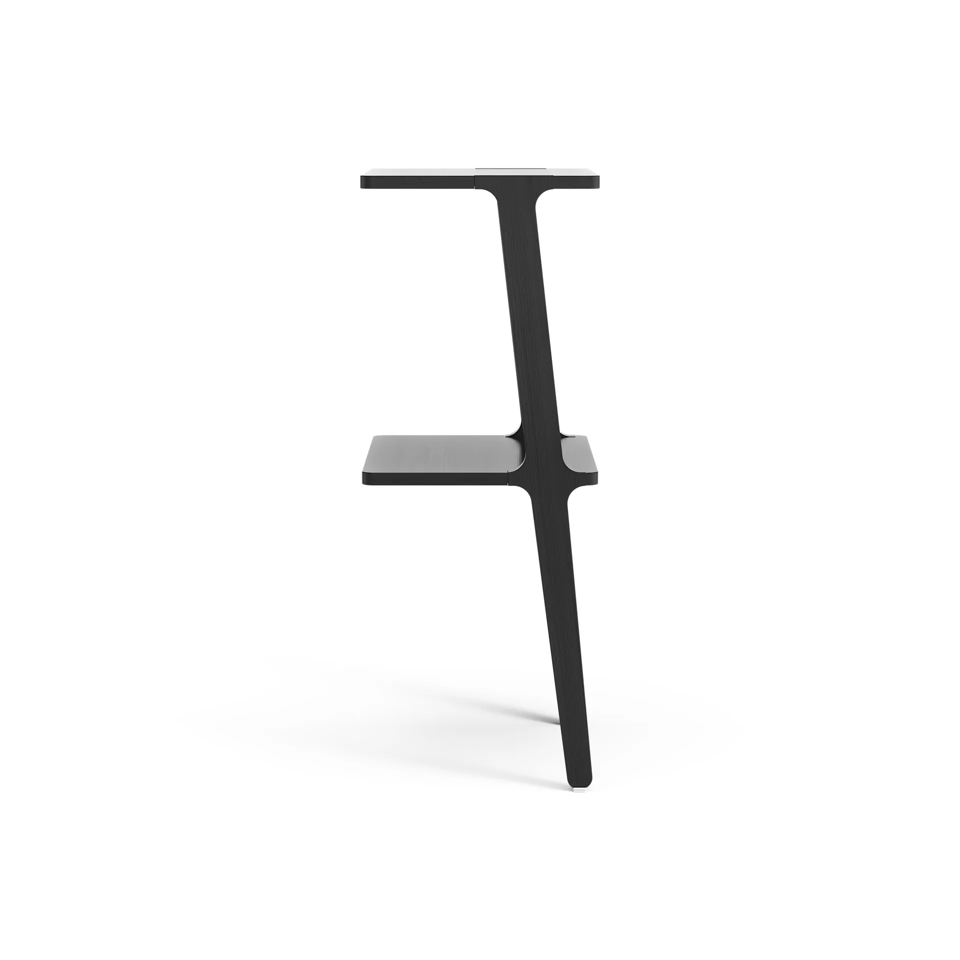 Libri shelf 2 shelf, Ash black glazed Swedese